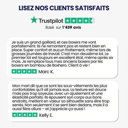 BoxHero™ - Boxer en Fibre de Bambou Ultra-Confort (3 pièces + 1 gratuit)